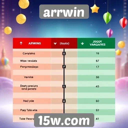 Comparação entre arrwin e outros sites de jogos